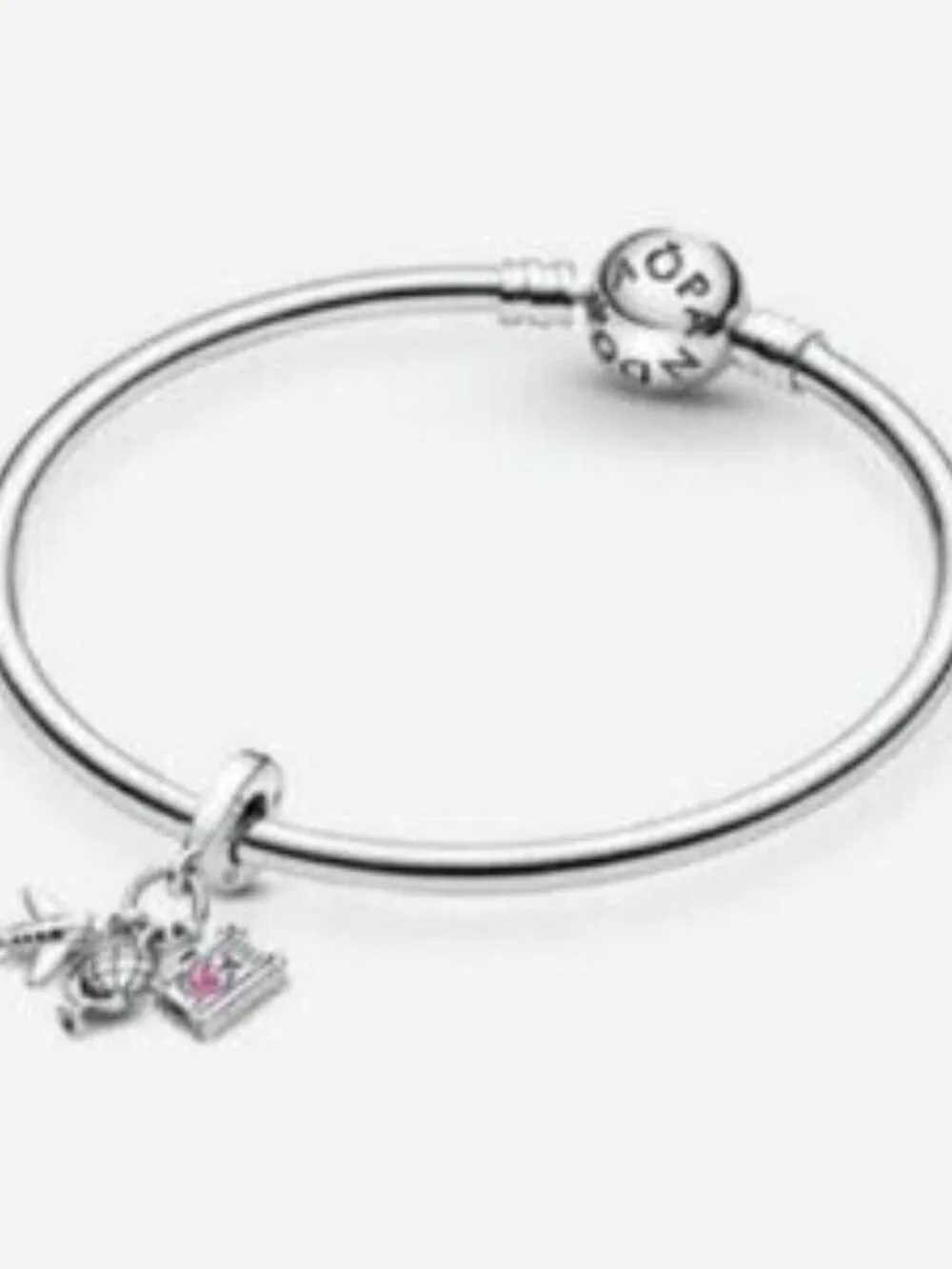 Pandora Airplane, Globe & Suitcase Dangle Charm